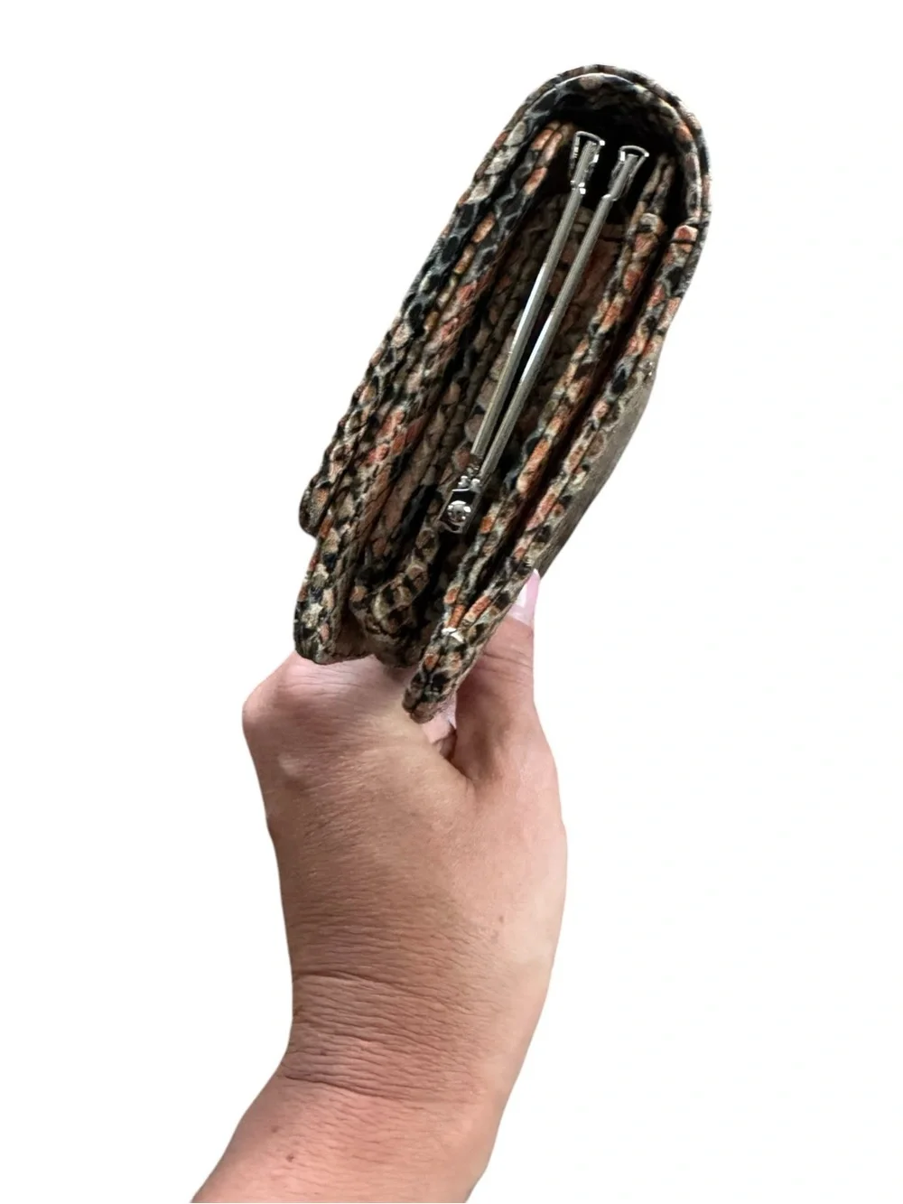 Rebecca Minkoff Jean Convertible Snakeskin Print Clutch or Wallet